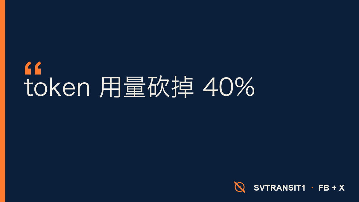 Anthropic API 这周还在排队限流。这边有人开了一道侧门——让 Claude Code 干同样的事，token 用量砍掉将近一半。