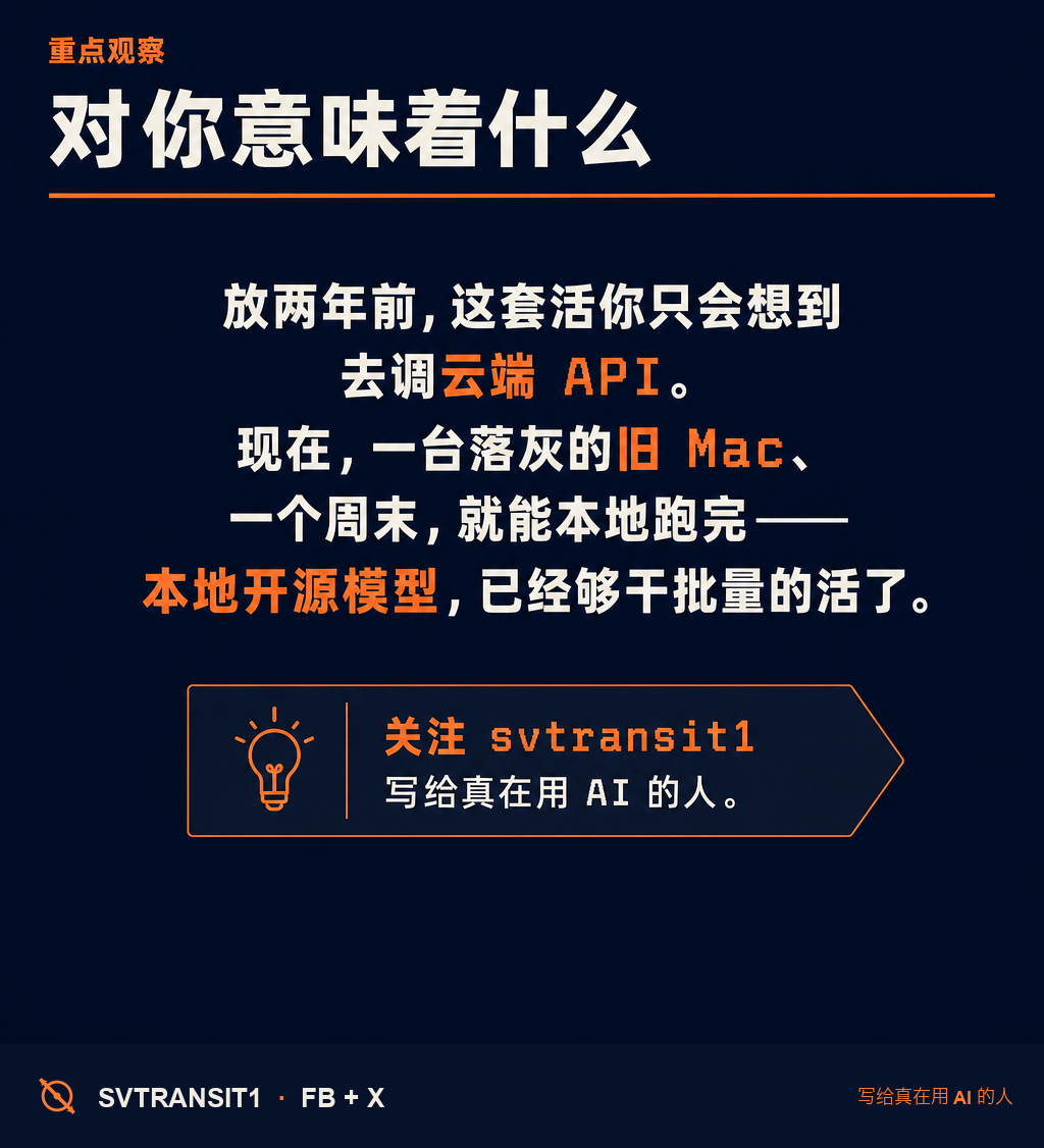 有人把自己积了一整年的视频素材,全部索引了一遍——在一台 2021 年的 MacBook 上,全程没碰过一次云。