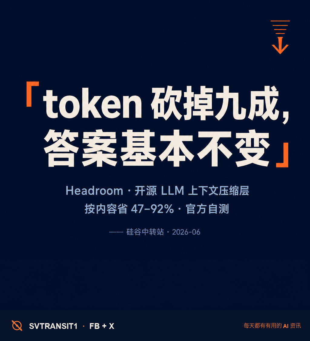 「每个月光是 API 账单就贵得肉疼,有没有办法在不换模型的前提下,把 token 用量压下来?」💸