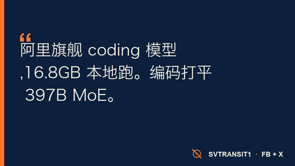 阿里的旗舰 coding 模型,现在一台本地机器就能跑。Qwen3.6-27B 量化后 16.8GB,llama.cpp 上 25 tokens/秒生成——编码能力打平上一代的 397B 旗舰。